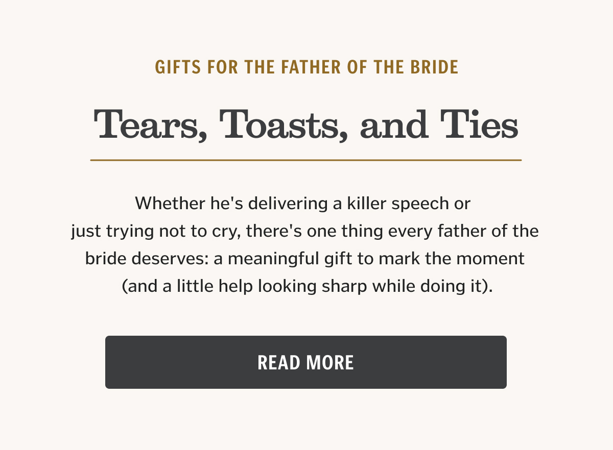 Tears, Toasts, and Ties—Read More