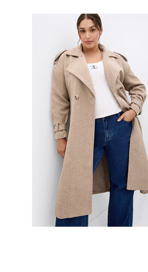 Shop the Nadia Longline Belted Trench