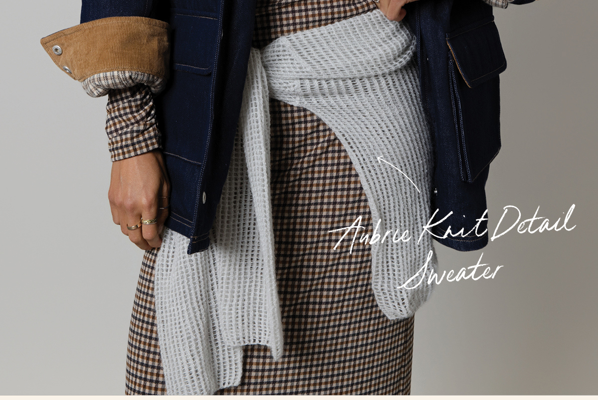Aubrie Knit Detail Sweater