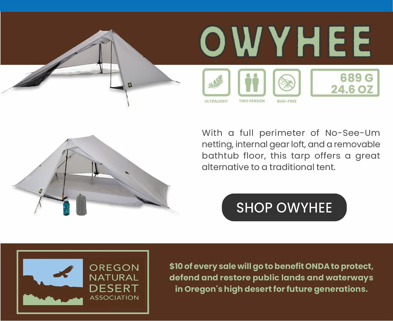 Owyhee Backpacking Tarp