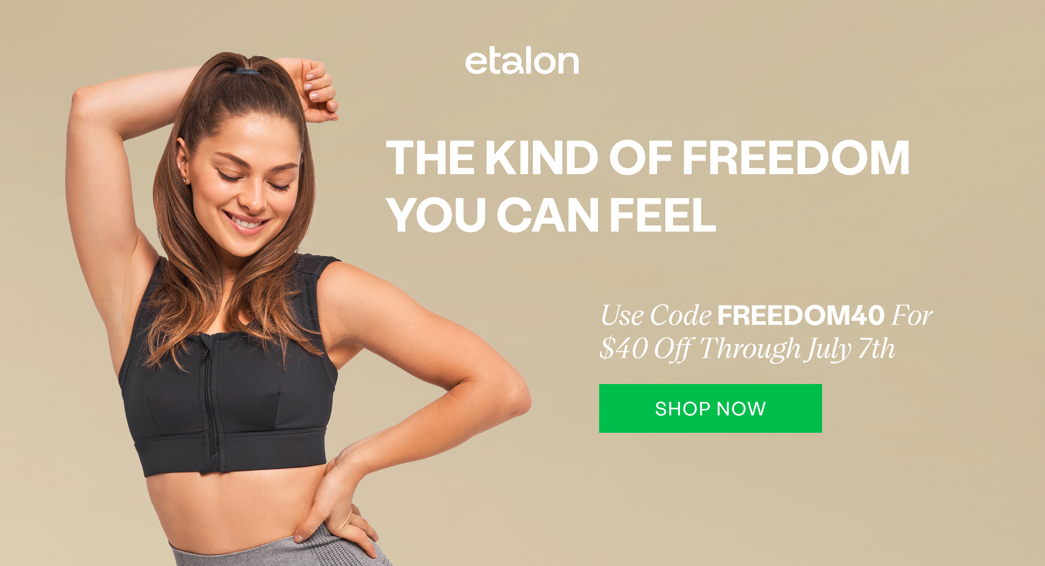 Use code FREEDOM40 for $40 off through July 7th