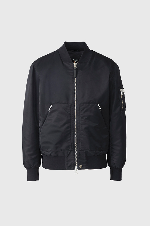 EMILIO-CR Satin Bomber Jacket