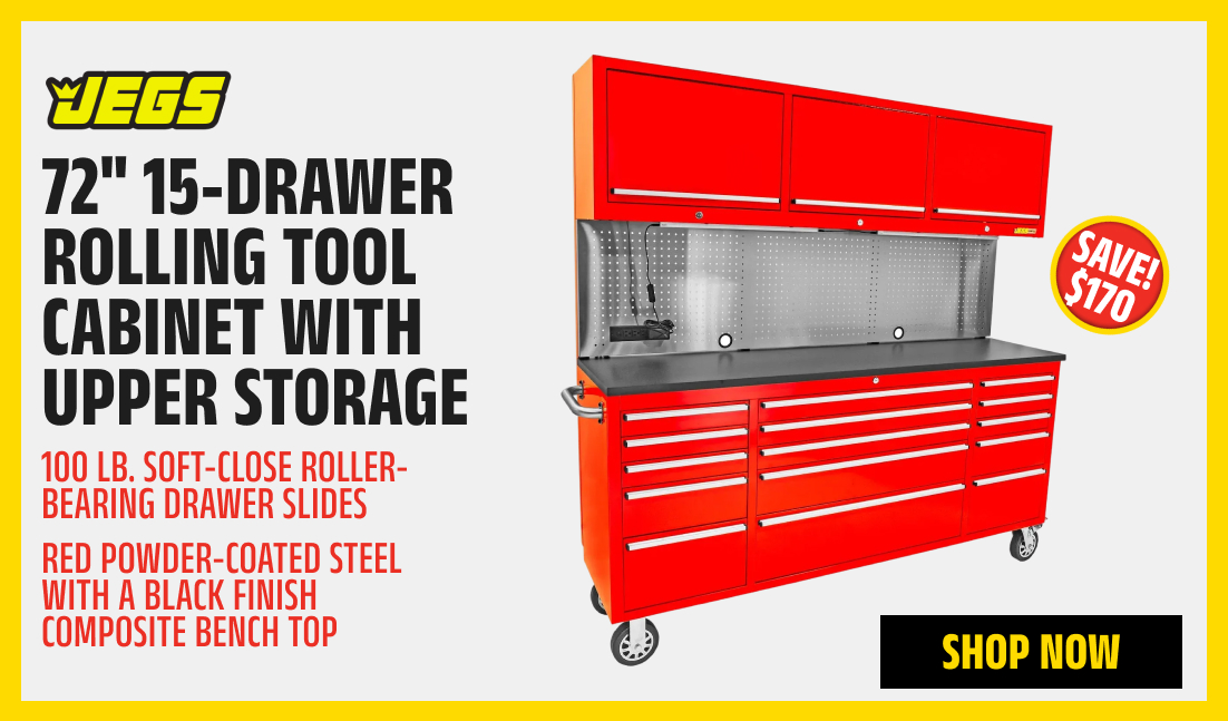 72" 15-Drawer Rolling Tool Cabinet with Upper Storage