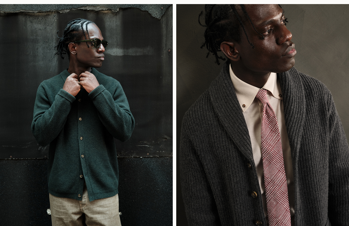 100% Merino wool sweaters built for versatility—layer them, wear them solo, and keep your style sharp all season.