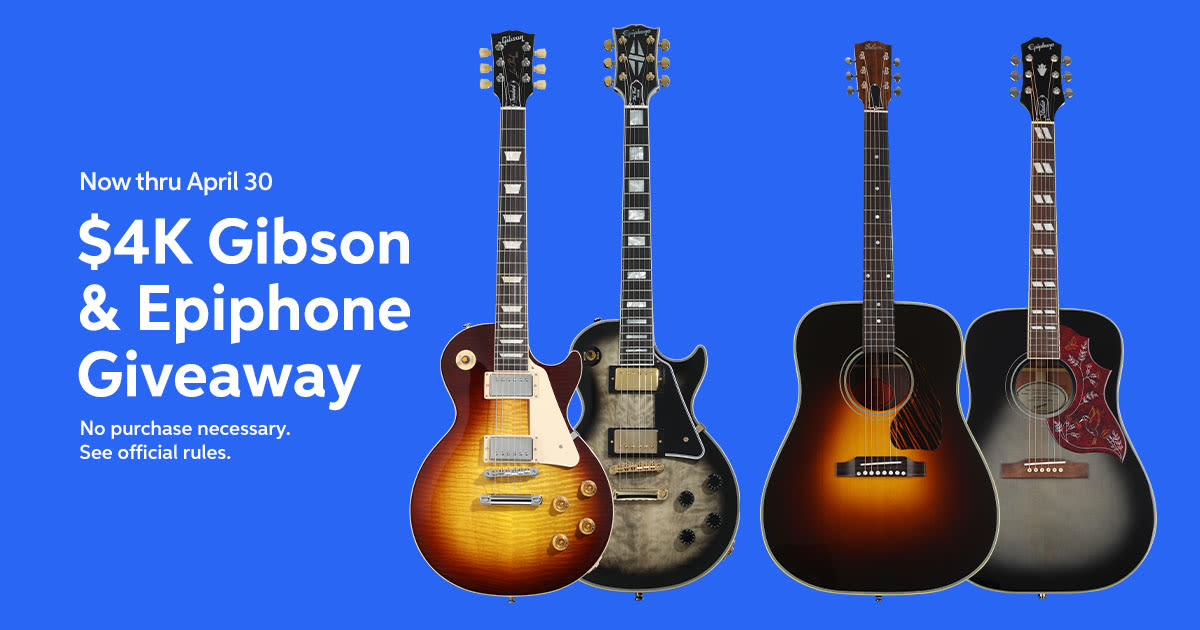Enter for a Chance to Win the $4K Gibson & Epiphone&nbsp;Giveaway*