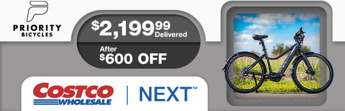 Priority Bicycles; $2,199.99 Delivered, After $600 OFF