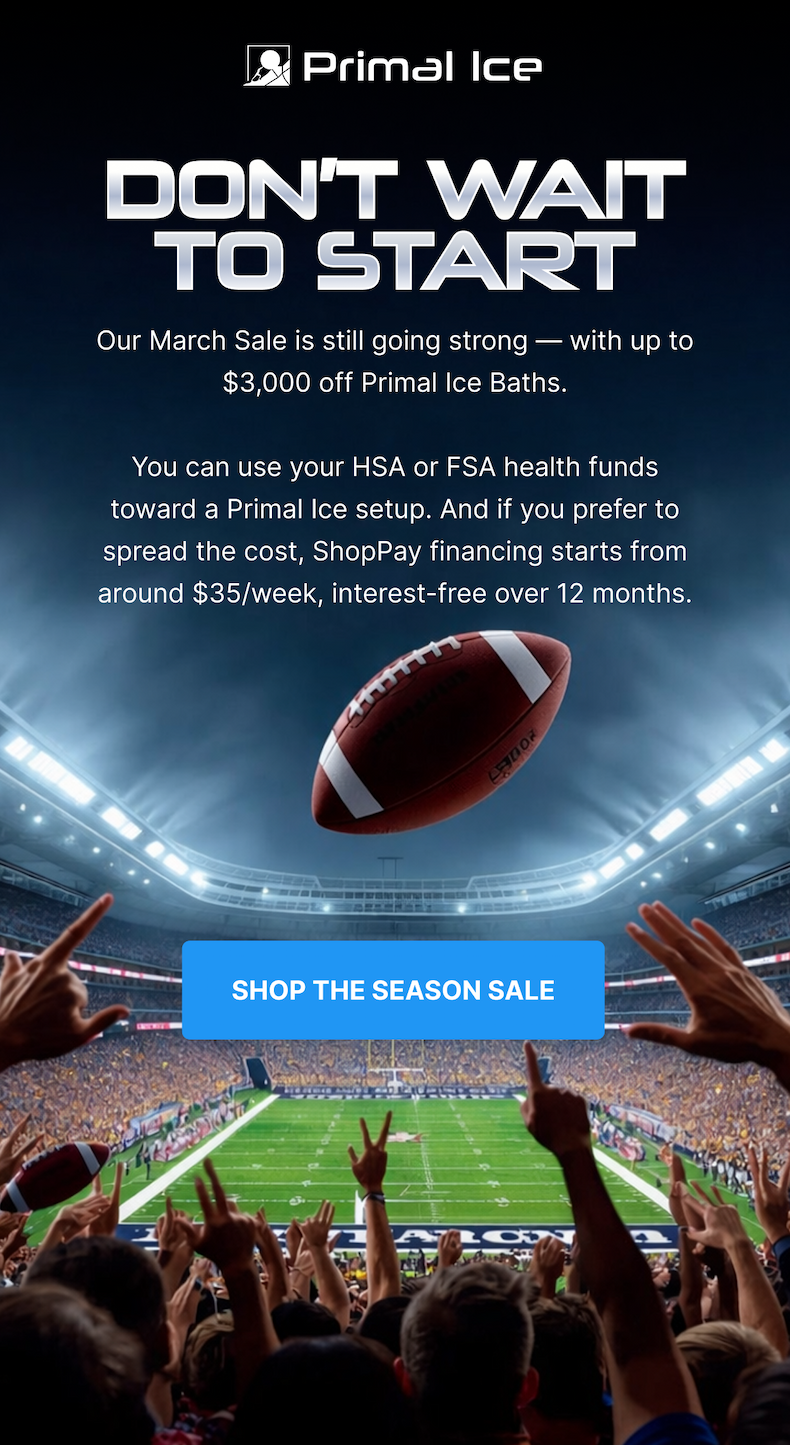 DON’T WAIT TO START - SHOP THE SEASON SALE
