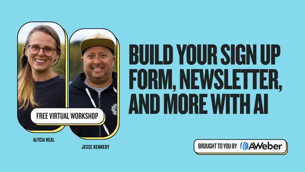 Build your sign up form, newsletter, and more with AI