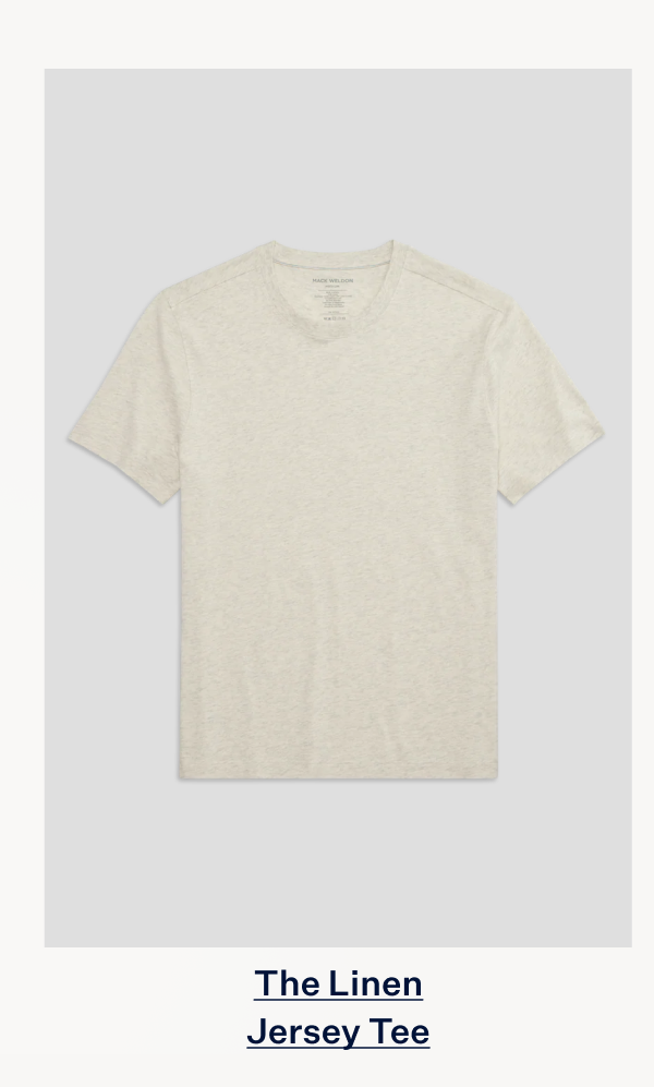 Linen Jersey Crew Neck T-shirt