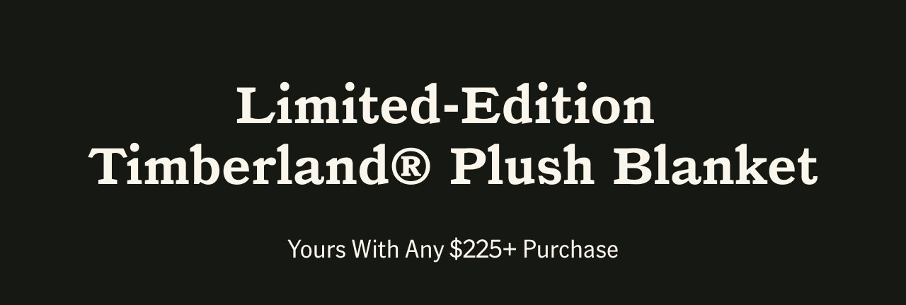 Limited-Edition Timberland Plush Blanket