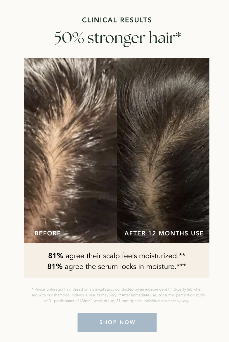 50% stronger hair