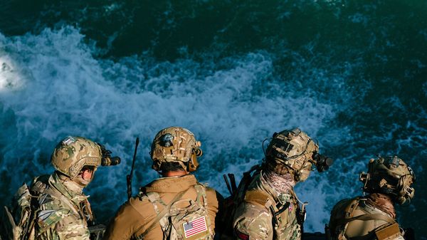 US NATO special operations forces take part in a military exercise.