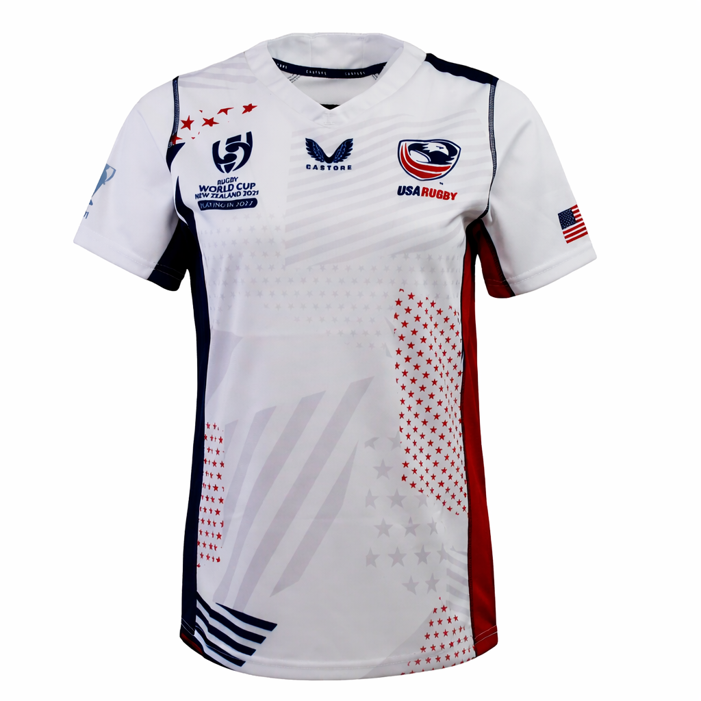 Image of Women's USA Rugby 22/23 RWC Home Pro Jersey by Castore