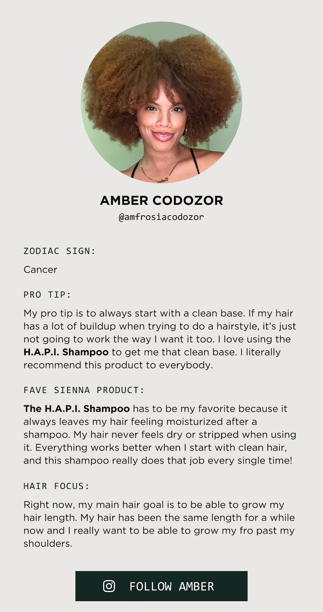 Follow Amber