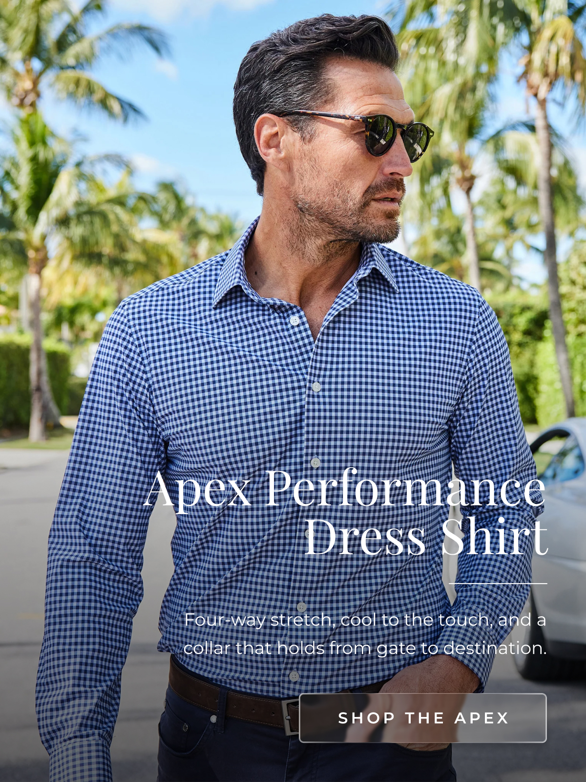 THE LIGHTEST WE'VE MADE The Featherweight Flex Polo Six-way stretch and the kind of fabric you notice most on the days it's warmest. Sharp collar, almost no weight. The golden hour polo. shop now