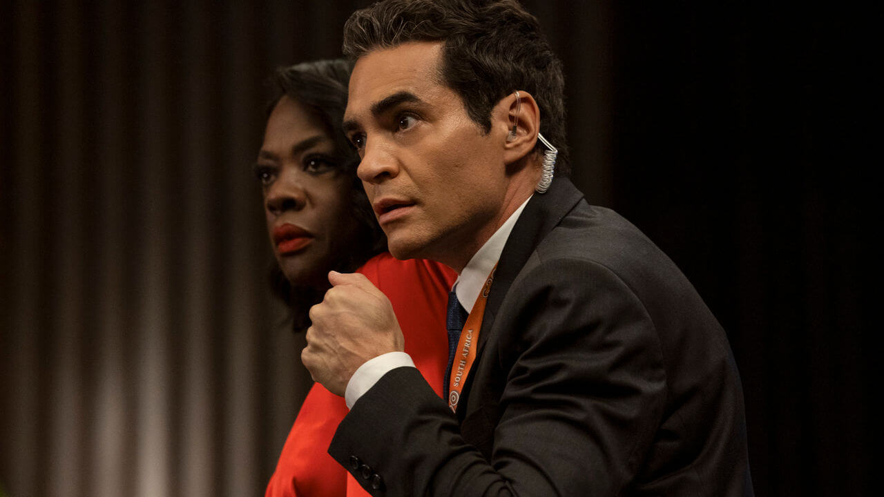Viola Davis and Ramón Rodríguez in G20 as secret agents.