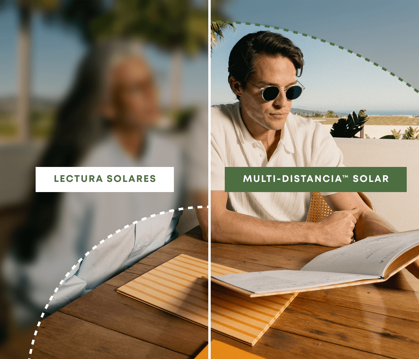 Reading sunglasses VS Multi distance™ sun.