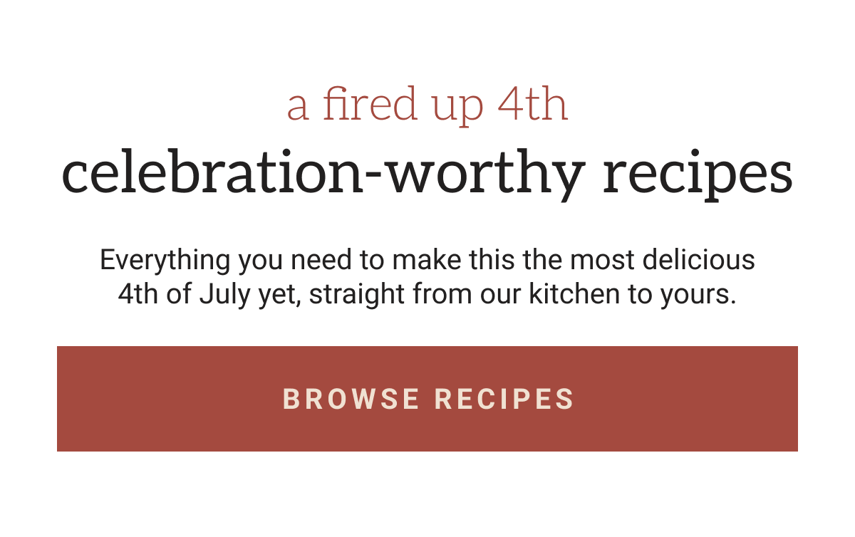 Browse recipes intro and CTA