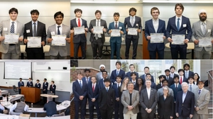 collage of photos of students at Wikler Finance Case Competition