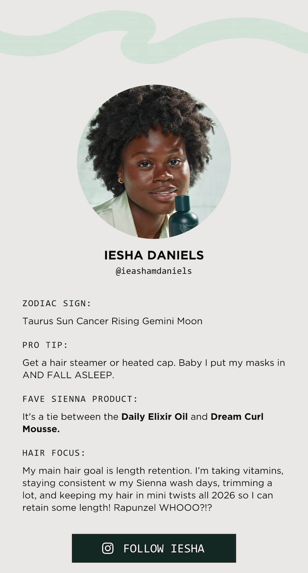 Follow Iesha
