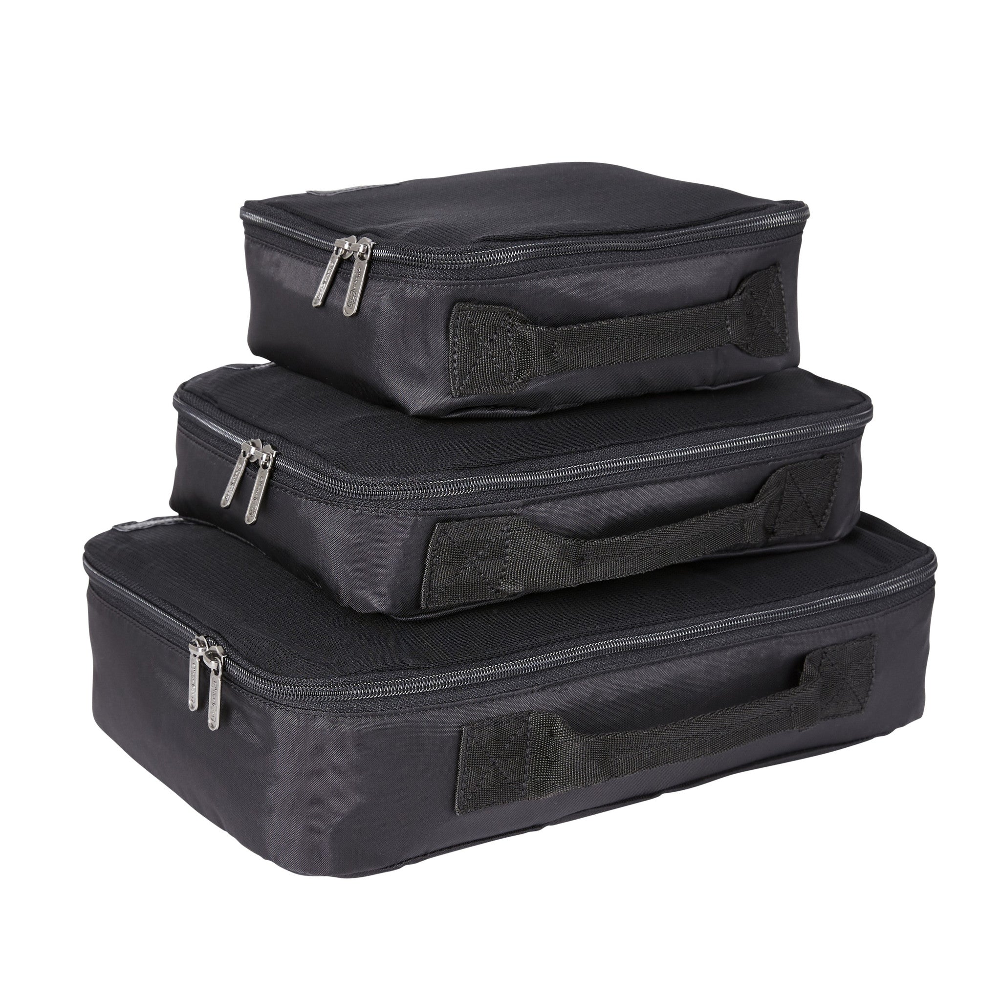 Compression Packing Cubes - Jet Black - Set of 3