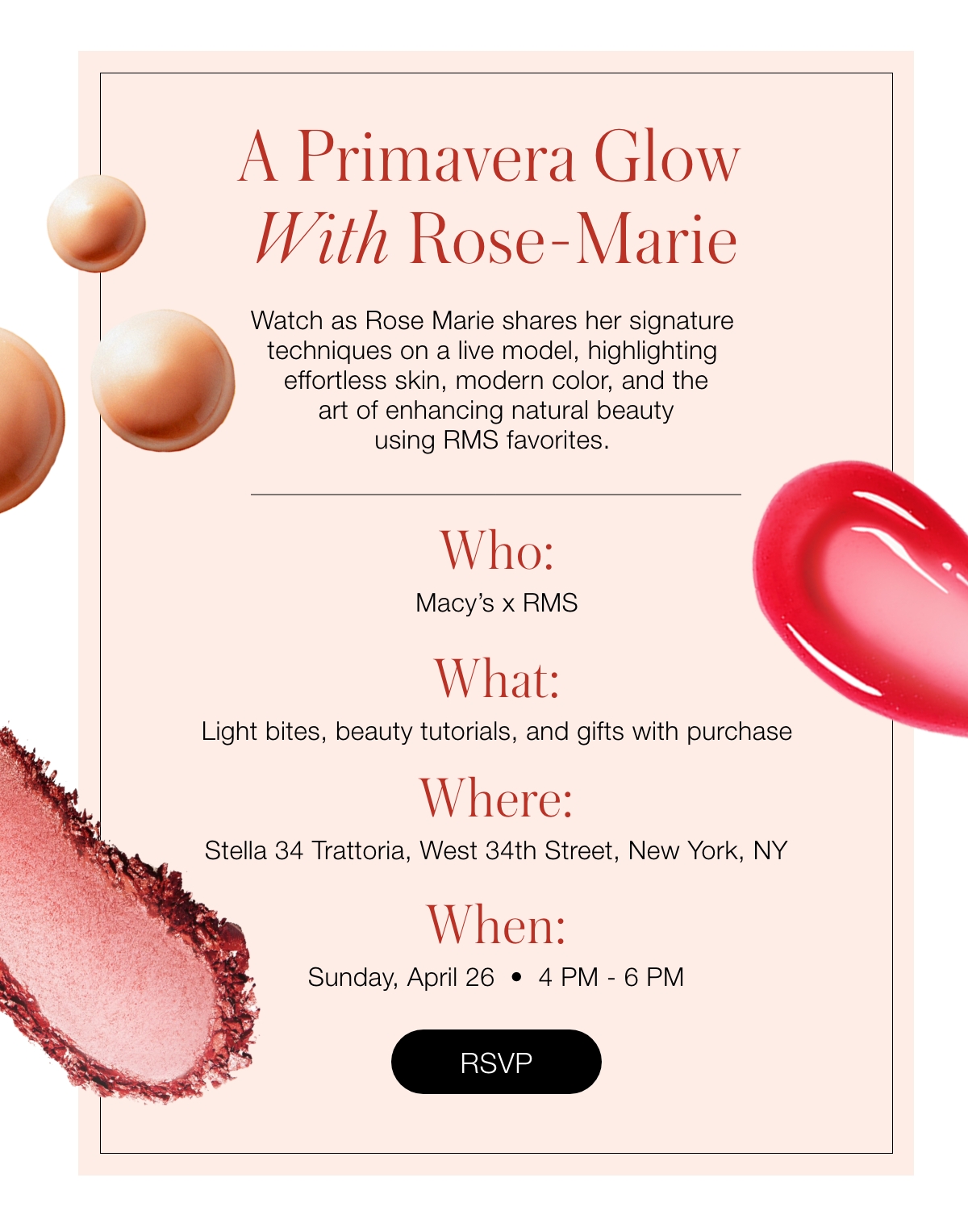 Join Rose-Marie at Macy's!
