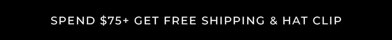Free Shipping & Free Hat Clip