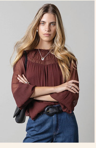 Gemma Gather Detail Top