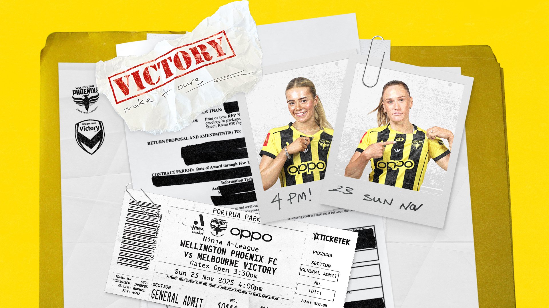 Victory make it ours | 4pm | Sun 23 Nov 