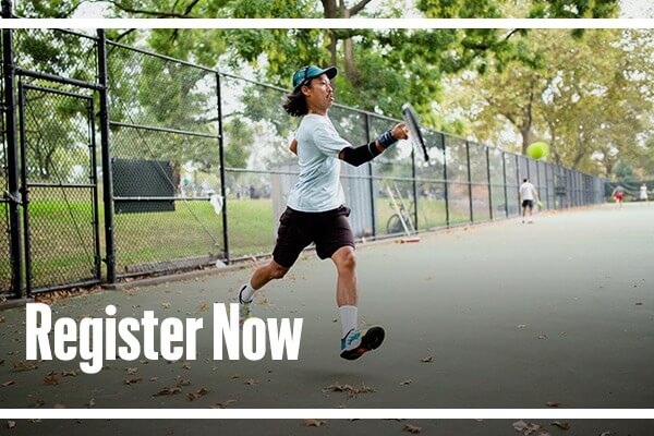 Player hitting forehand&nbsp;