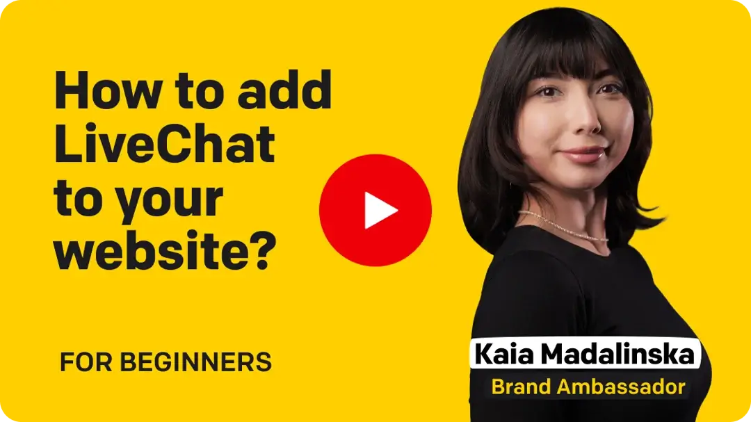 An image of person explaining how to add LiveChat to your website