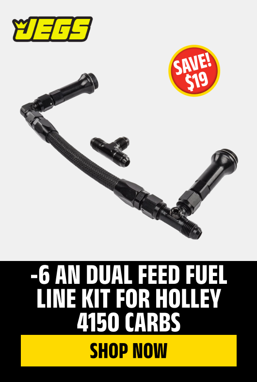 -06AN Dual Feed Fuel Line Kit for Holley 4150 Carbs
