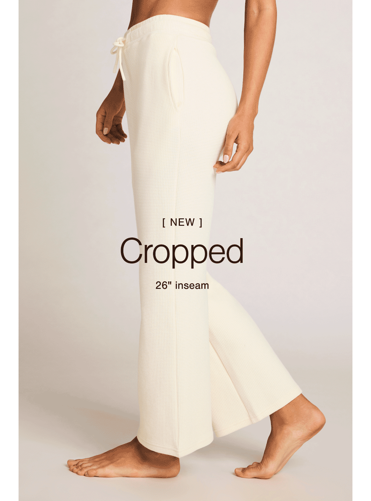 An ultra-stylish cropped, straight-leg pant made from our ultra-plush waffle knit fabric. Shop Waffle Knit Cropped Track Pant. 