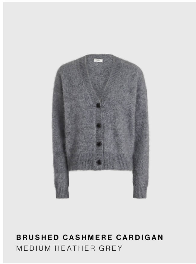 Brushed Cashmere Cardigan