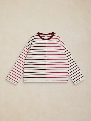 Shop Kim Stripe Ls Tee