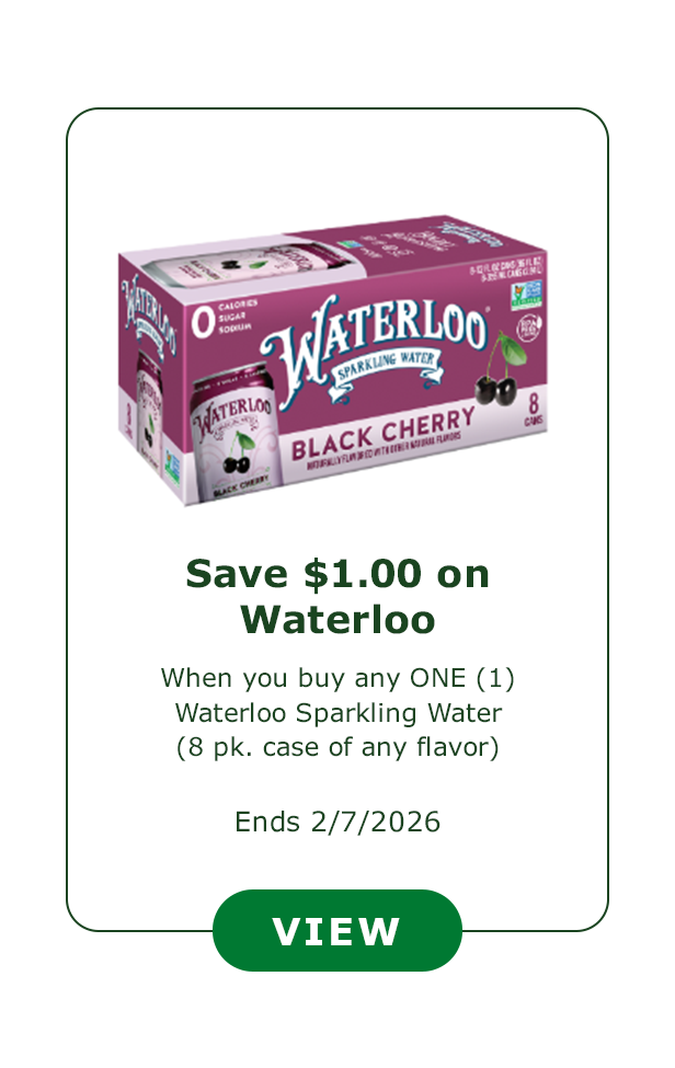 Save $1.00 on Waterloo