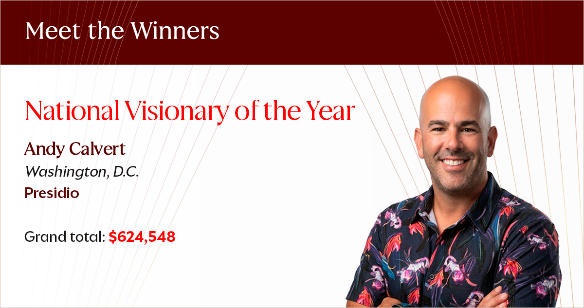 National Visionary of the Year Andy Calvert