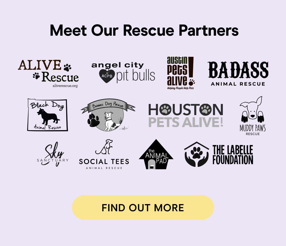 Meet our rescure partners find out more