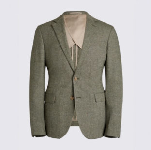 Slim Fit Sage Herringbone Suit