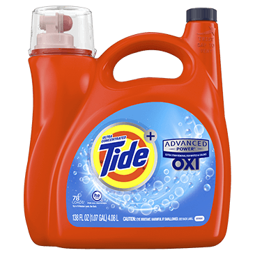 Tide Plus Advanced Power with Oxi Liquid Laundry Detergent, Original, 78 Loads, 138 fl oz