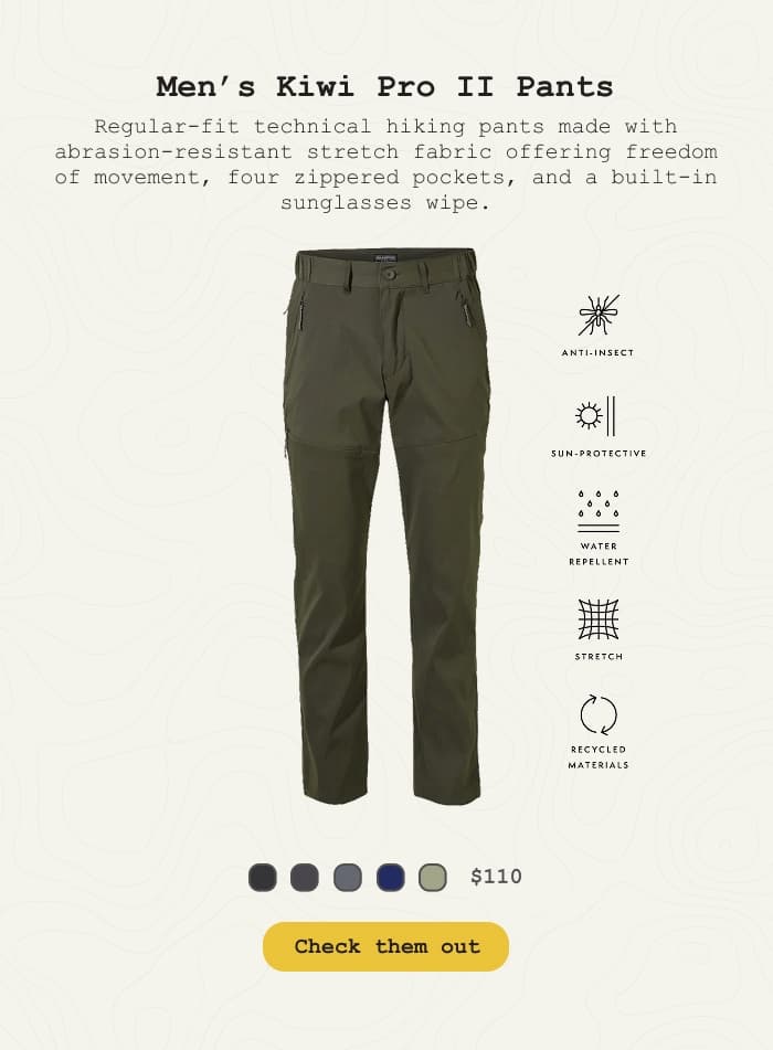 Studio photo of Men's Kiwi Pro II Pants. Shop Now.
