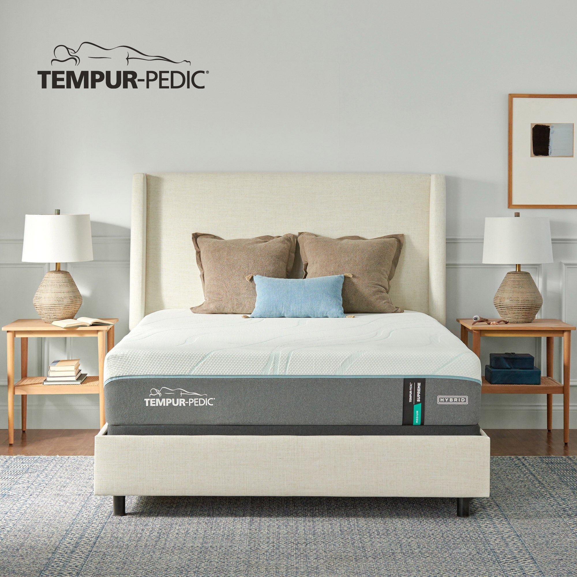 Tempur-Pedic Supreme 11.5” Medium Hybrid Mattress Only, Queen