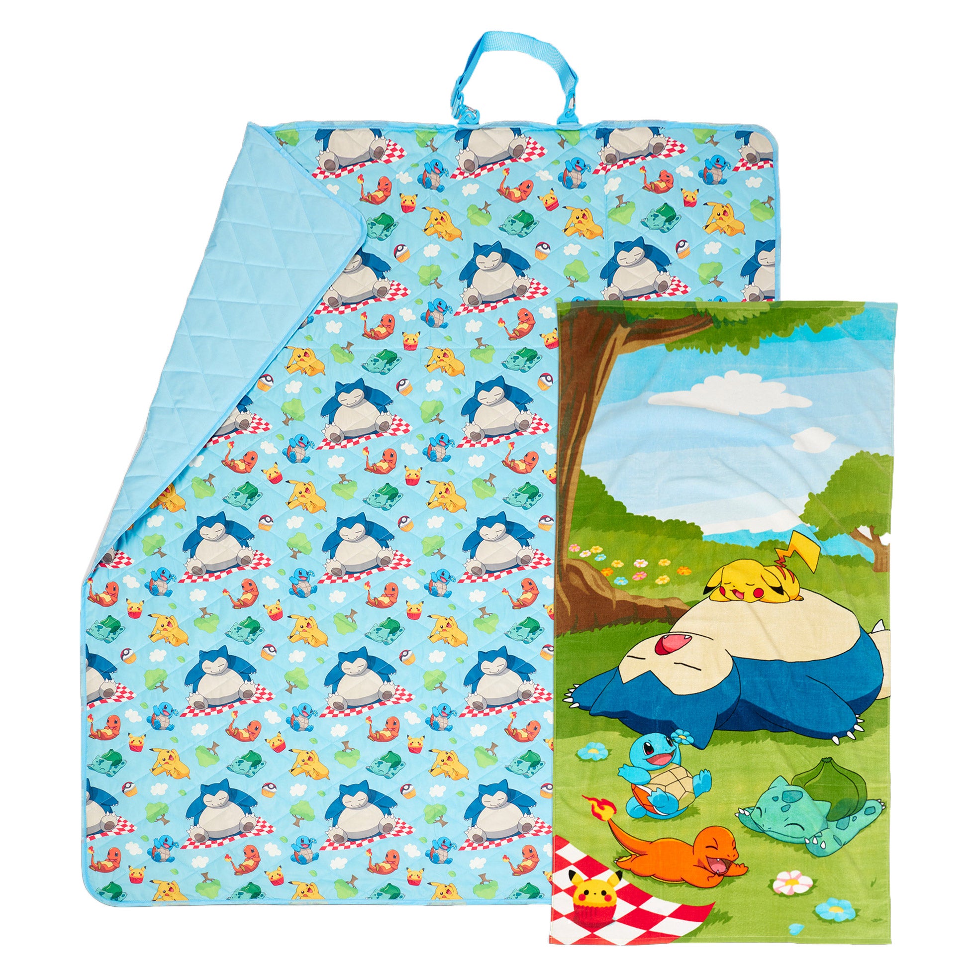 Pokemon Outdoor Picnic Blanket with Beach Towel Set