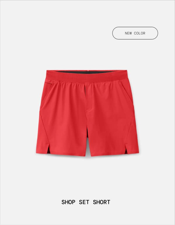 Shop Pop Red Swim Set Short