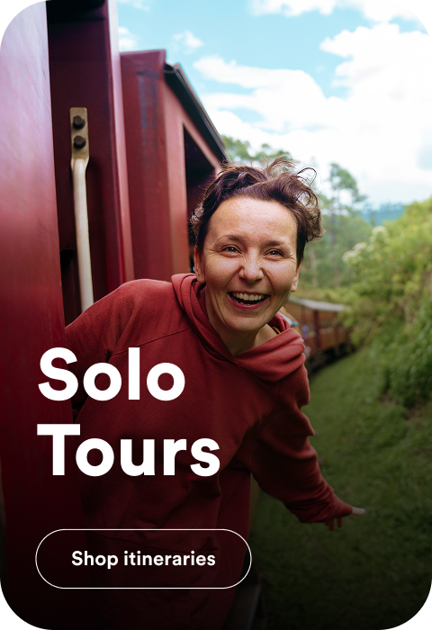Solo Tours category. Opens solo travel deals.