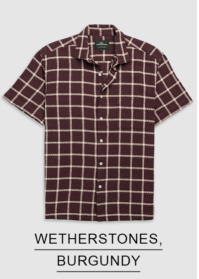 Shop Wetherstones Shirt, Burgundy online and instore at Rodd & Gunn