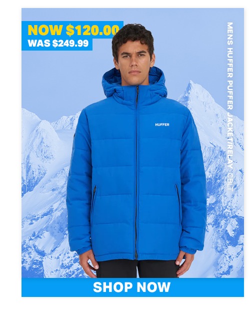MENS HUFFER PUFFER JACKET/RELAY CBLT/C
