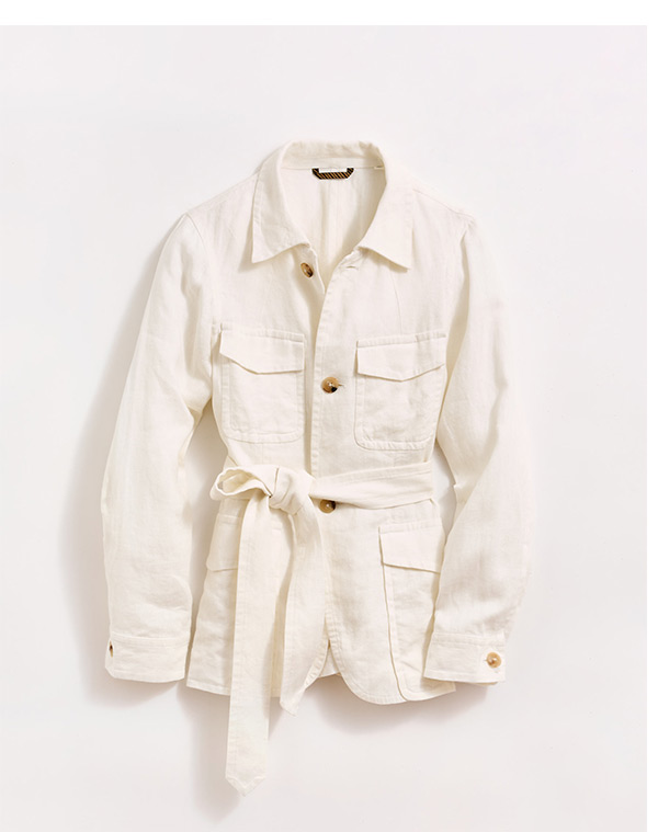 Travel Jacket in Ivory