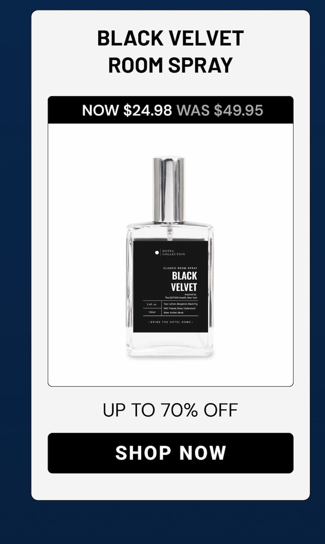 BLACK VELVET ROOM SPRAY