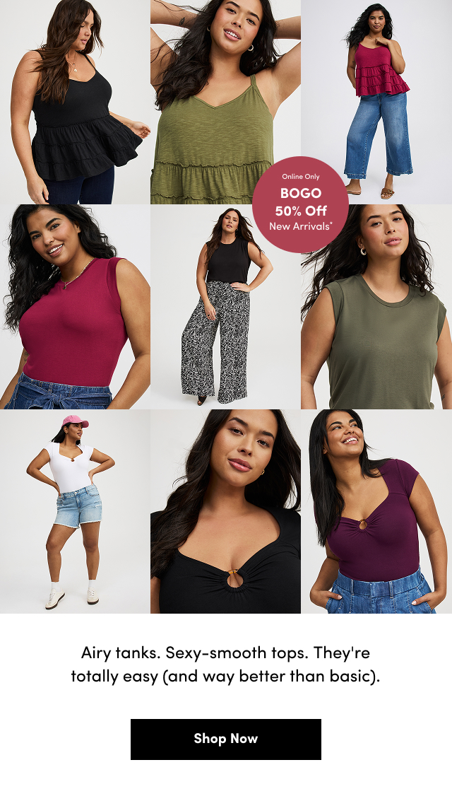 Online Only BOGO 50% Off New Arrivals*